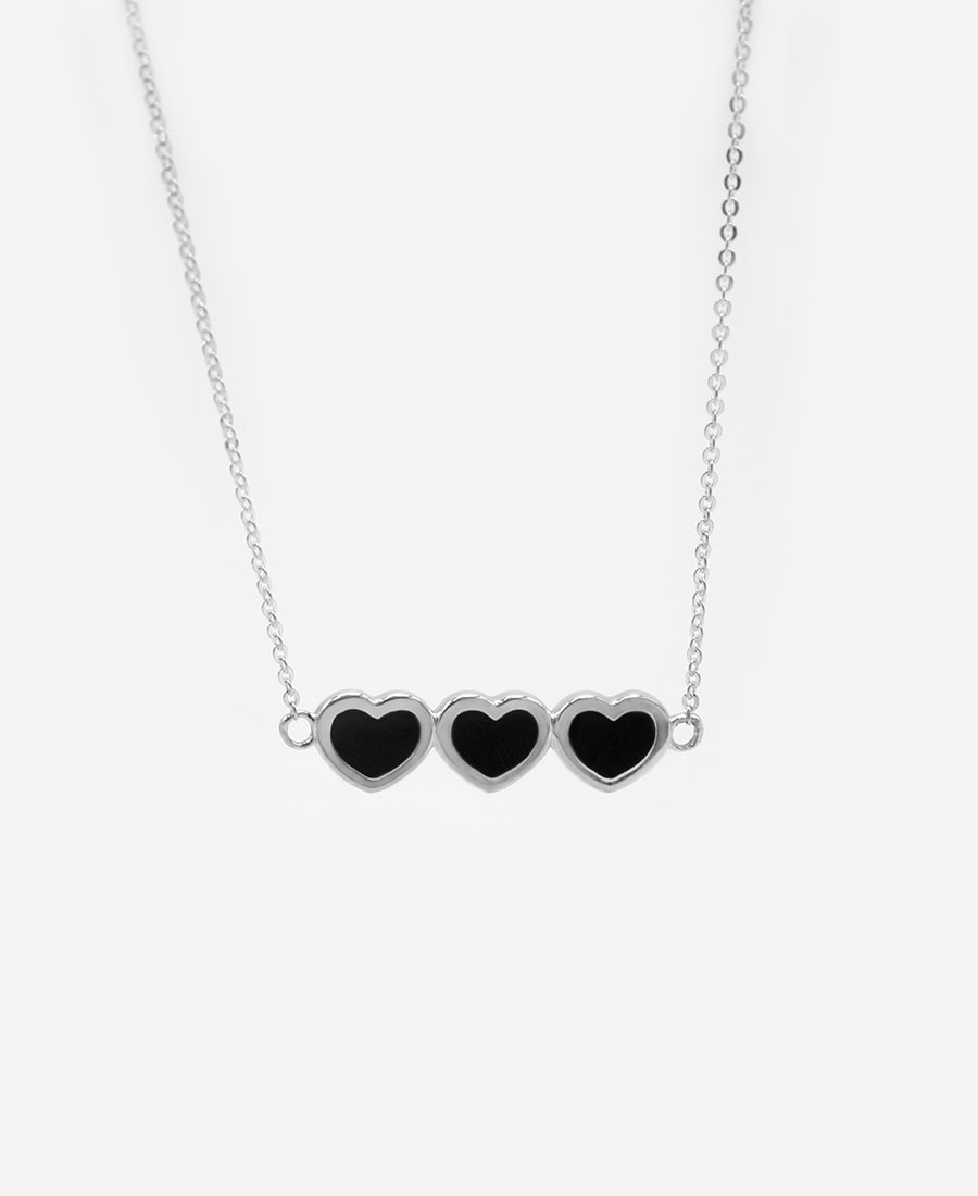 종종triple black heart necklace자체브랜드